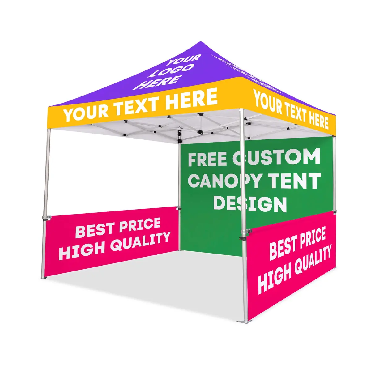 10X10 Custom Pop Up Tent 1