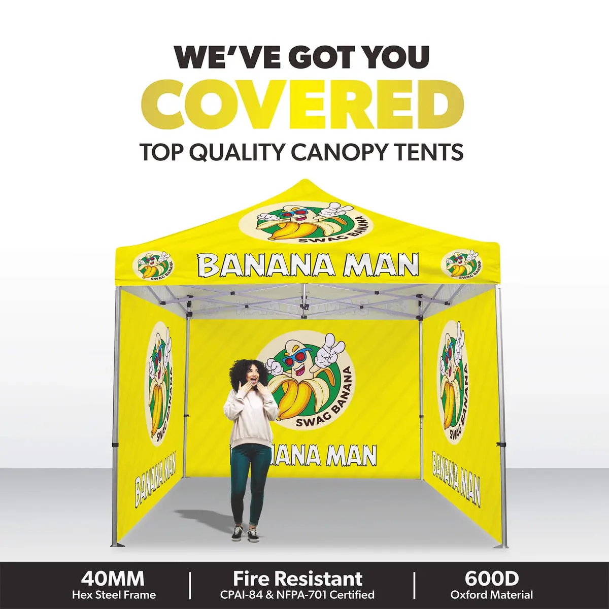 Custom Canopy Tent With Three Back Walls 2