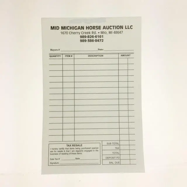 2-Part Custom Cashier Statement (500/Pack) 1