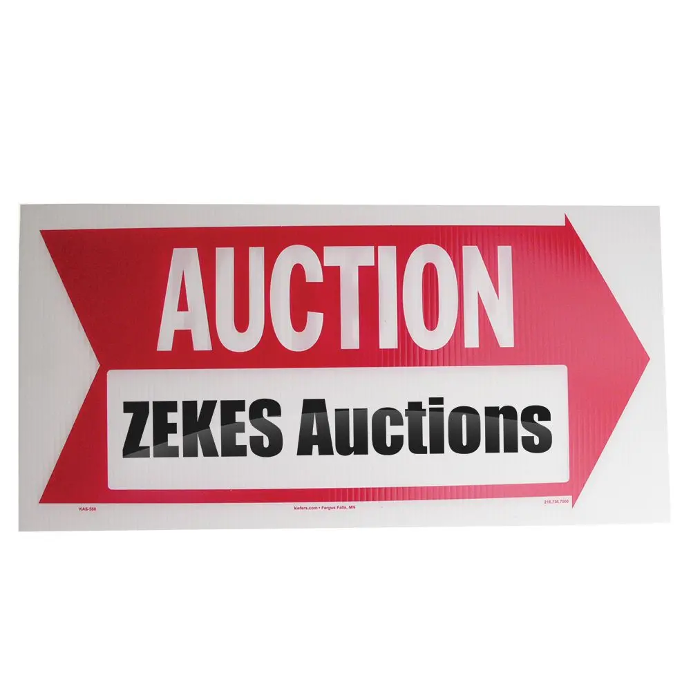 Custom Corrugated Plastic Signs And Stakes (10/Pack) 1