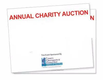 Custom Full Page Bid Card, Full Color Ink, Not Numbered (500/Pack) 1