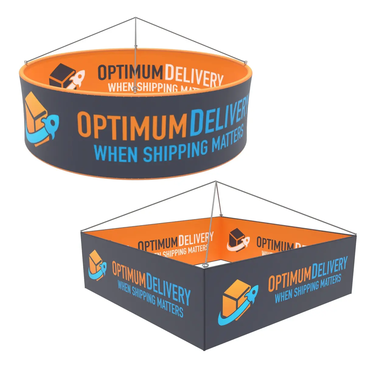 Fastzip™ Custom Hanging Banner - 10X3 1