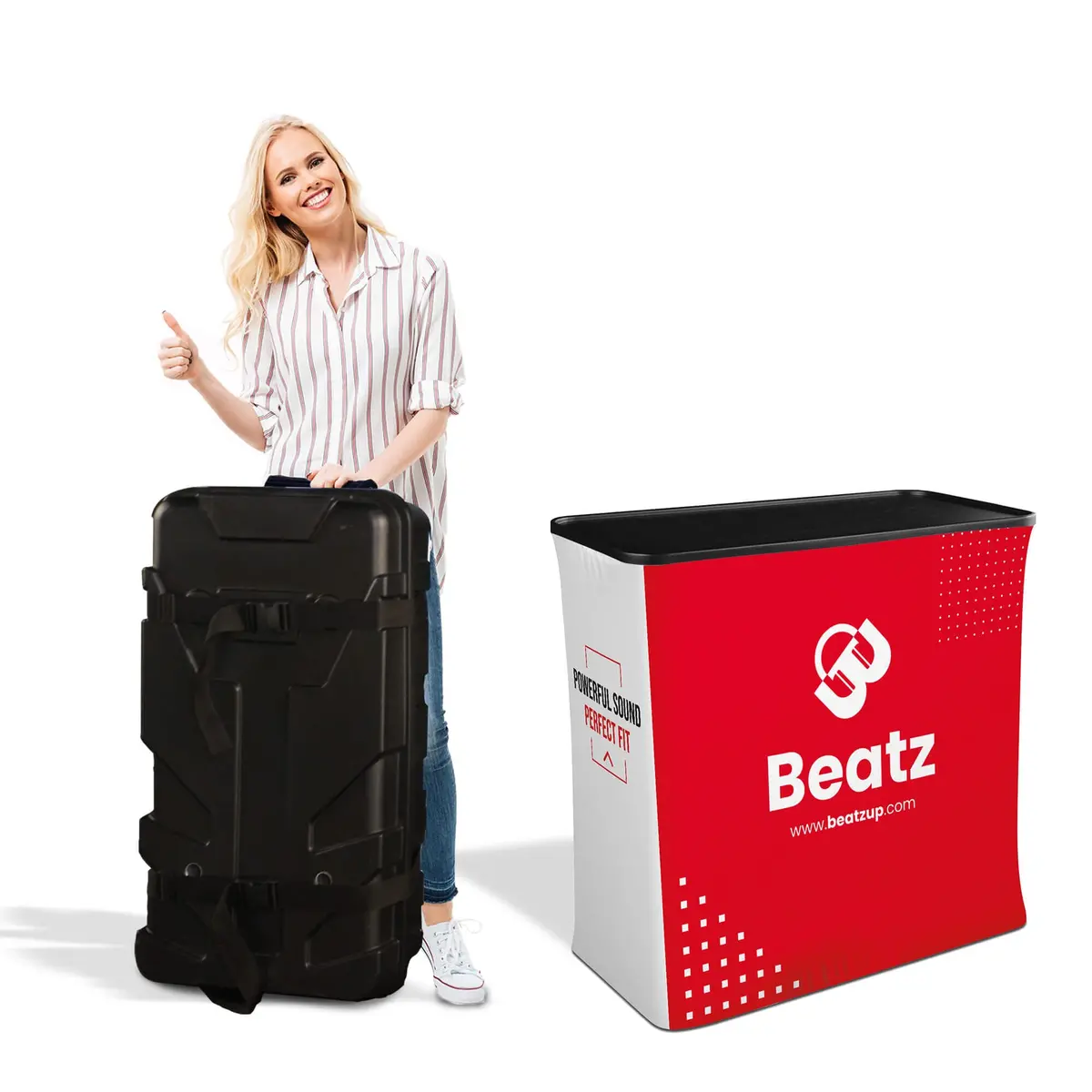 Trade Show Display With Tension Fabric Backdrop 5