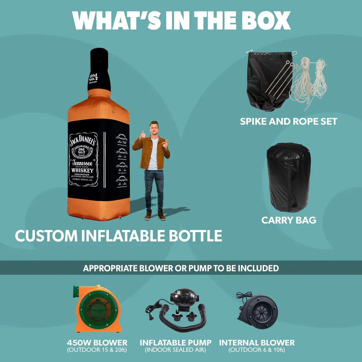 Custom Inflatable Bottle Product Replica 3