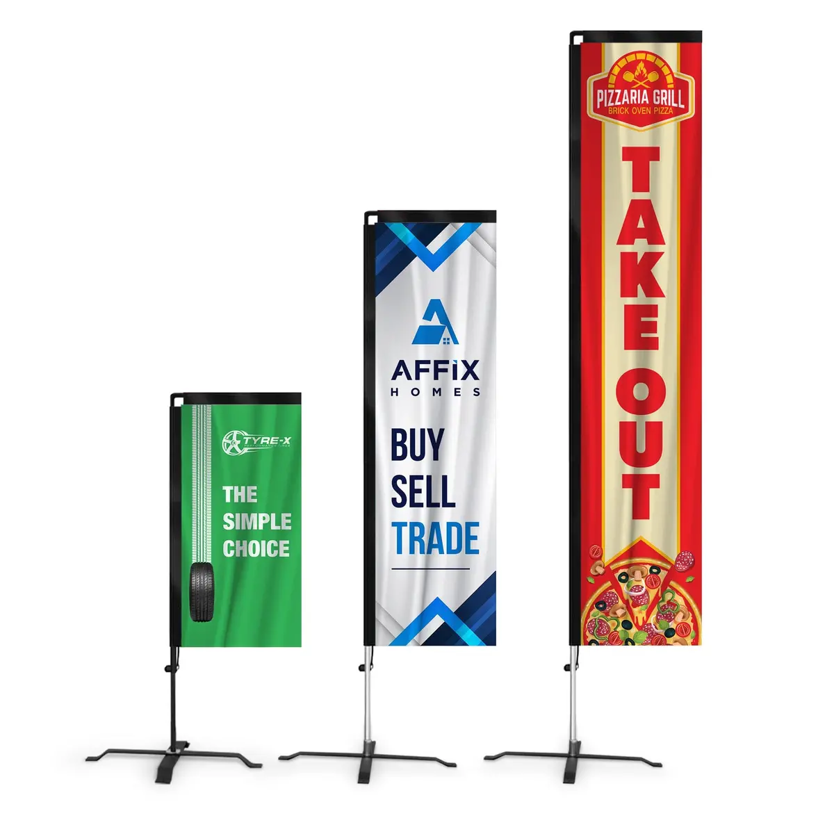 Custom Rectangle Flag Banner 1