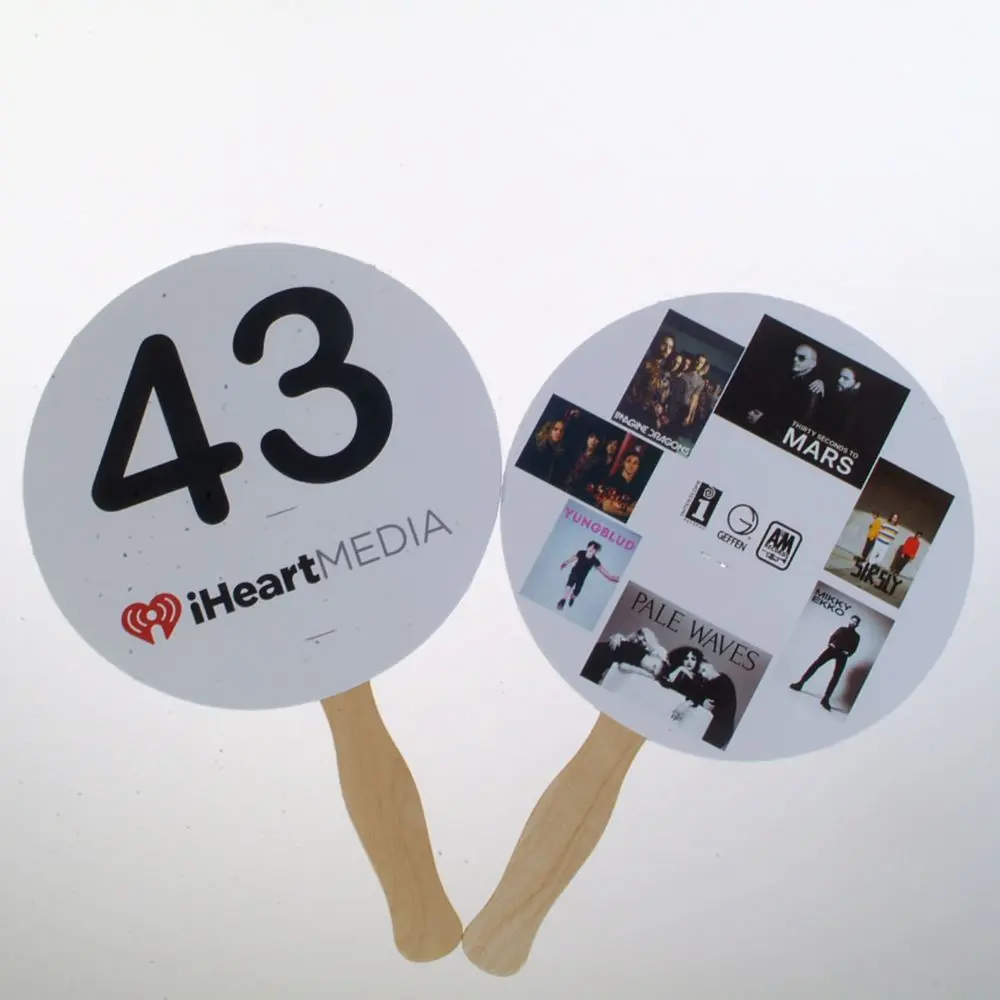 Custom Shape Bid Paddle - Full Color - Numbered (100/Pack) 2