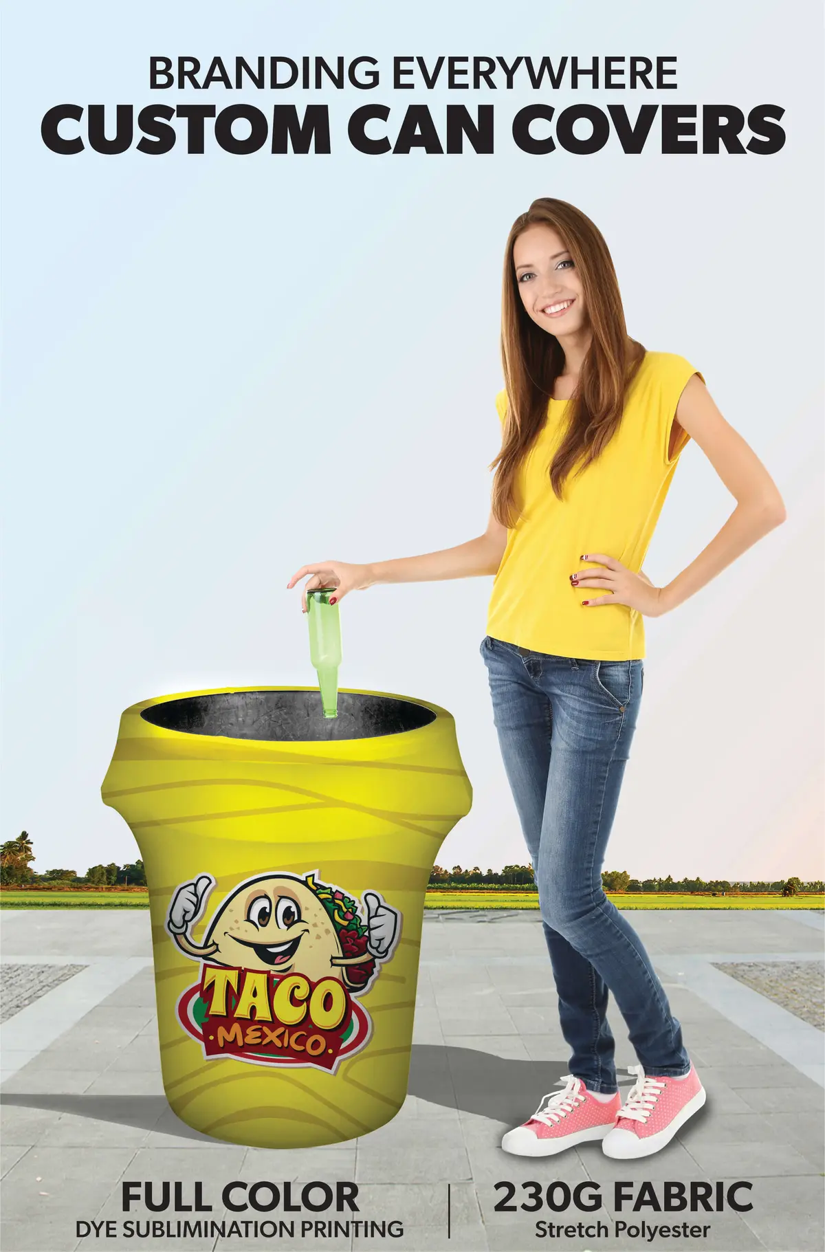 Custom Trash Can Cover 2