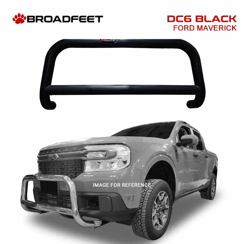 Front A-Bar / Nudge Bar (Dc6) Bumper Guard In Black Powder Coat Steel Fits Ford Maverick 2022-2025 1