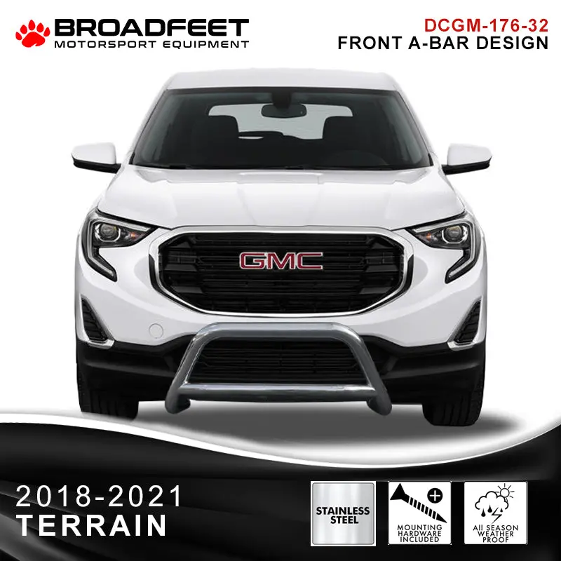 Front A-Bar / Nudge Bar Bumper Guard (Dc6) Fits Chevrolet Equinox 2016-2017 & Gmc Terrain In Stainless Steel 1