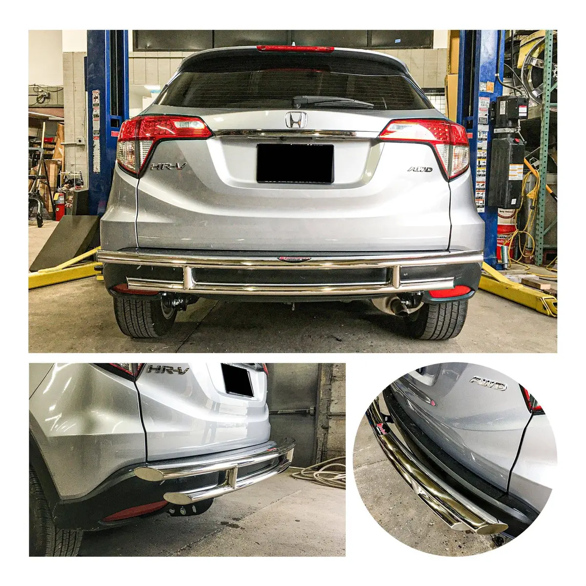 Rear Double Layer (Dl12) Bumper Guard Fits Honda Hr-V 2019-2022 1