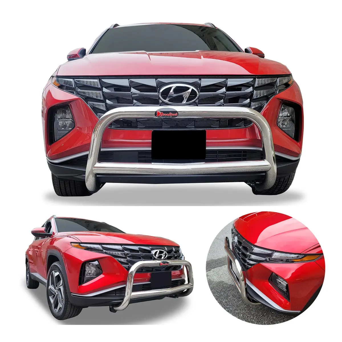Front A-Bar / Nudge Bar (Dc6) Bumper Guard Fits Hyundai Tucson 2022-2025 1