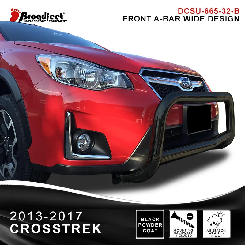 Front A-Bar / Nudge Bar Bumper Guard (Dc6) Fits Subaru Crosstrek 2013-2017 In Stainless Steel 1