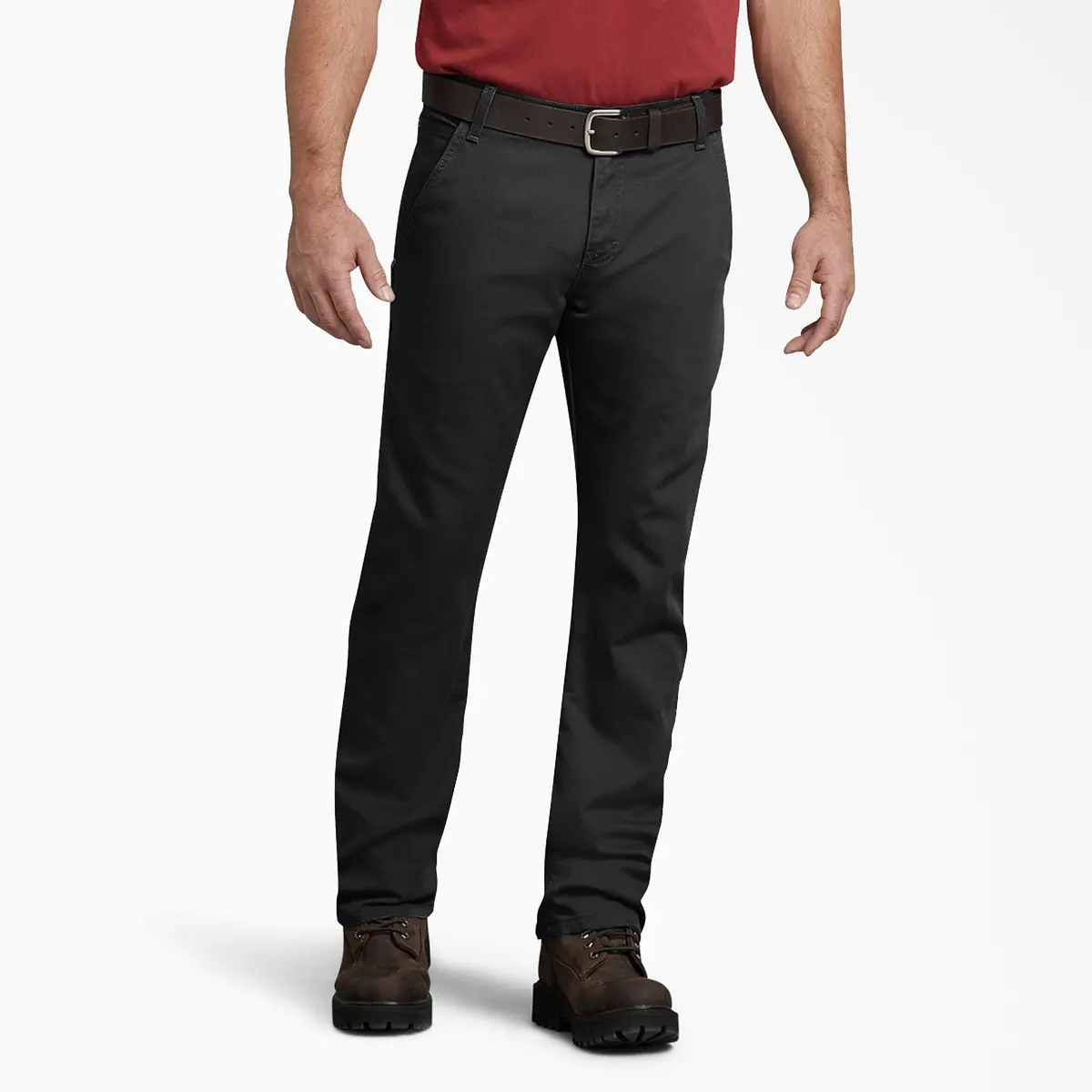 Dp802 Flex Regular Fit Duck Carpenter Pants, Black 1