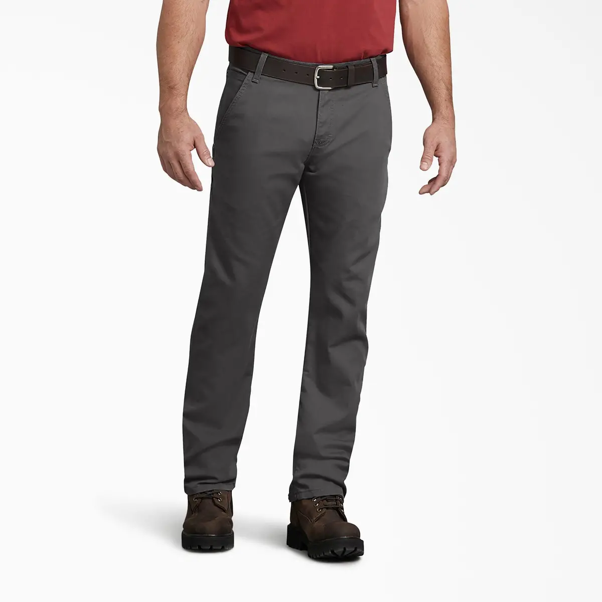 Dp802 Flex Regular Fit Duck Carpenter Pants, Stonewashed Gray 1