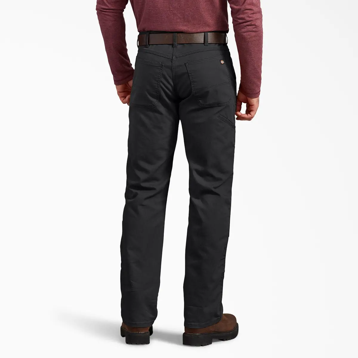Dp903 Flex Regular Fit Duck Double Knee Pants, Black 2