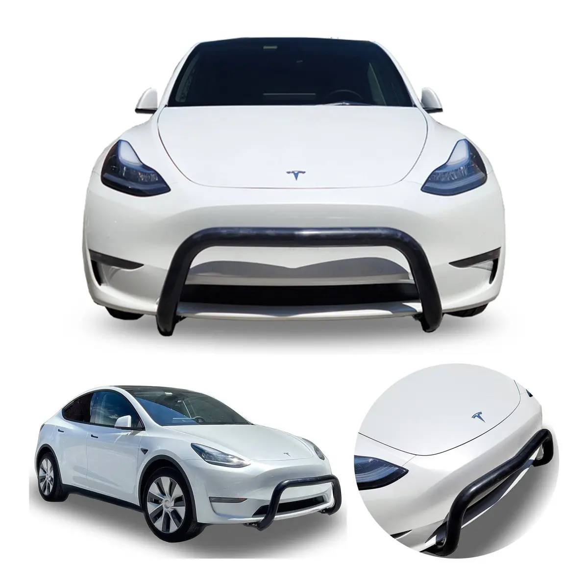 Front U-Bar / Nudge Bar (Du1) Bumper Guard Fits Tesla Model Y 2020-2025 1