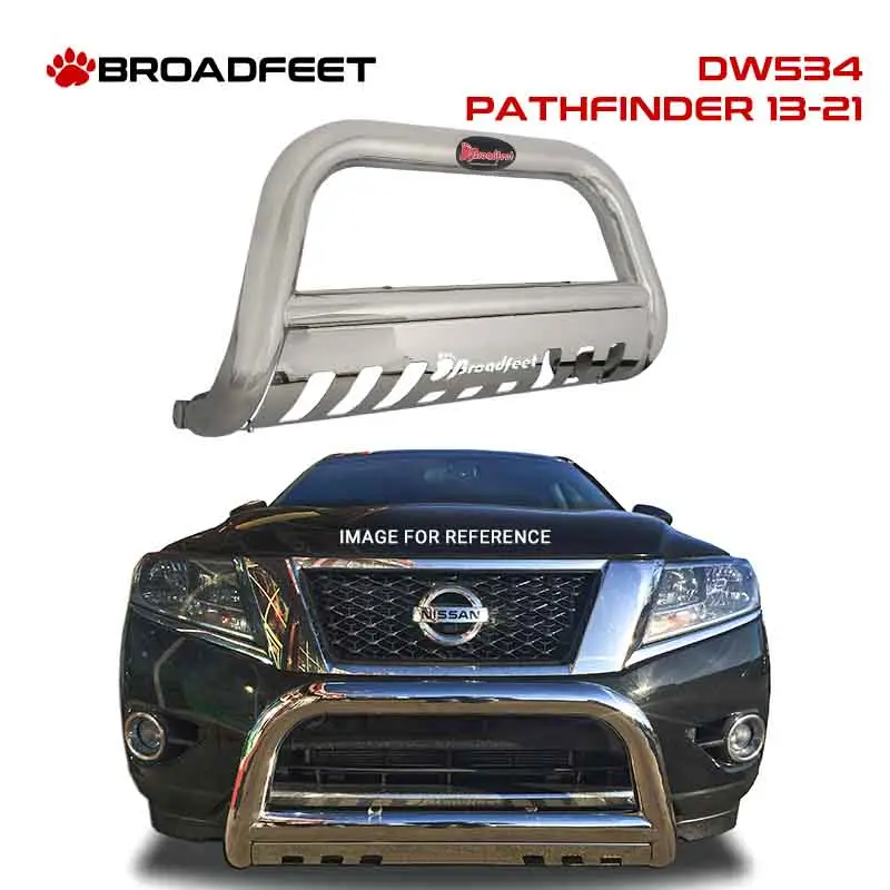 Front Bull Bar With Skid Plate (Dw534) Bumper Guard Fits Nissan Pathfinder 2013-2021 1
