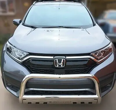 Front Bull Bar With Skid Plate (Dw6) Bumper Guard Fits Honda Cr-V 2017-2025 2