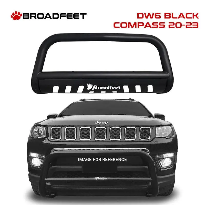 Front Bull Bar With Skid Plate (Dw6) Bumper Guard Fits Jeep Compass 2020-2025 2