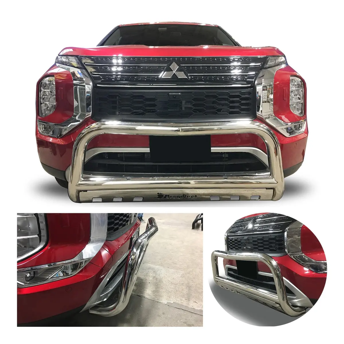 Front Bull Bar With Skid Plate (Dw6) Bumper Guard Fits Mitsubishi Outlander Non-Sport 2022-2025 1