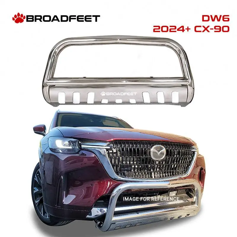 Front Bull Bar With Skid Plate (Dw6) Bumper Guard Fits Mazda Cx-90 2024-2025 1