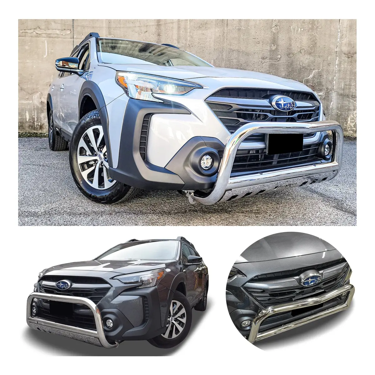 Front Bull Bar With Skid Plate (Dw6) Bumper Guard Fits Subaru Outback 2022-2025 1