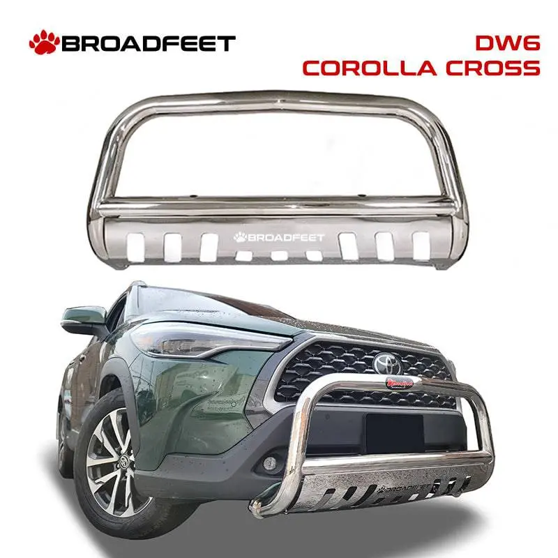 Front Bull Bar With Skid Plate (Dw6) Bumper Guard Fits Toyota Corolla Cross 2022-2025 1