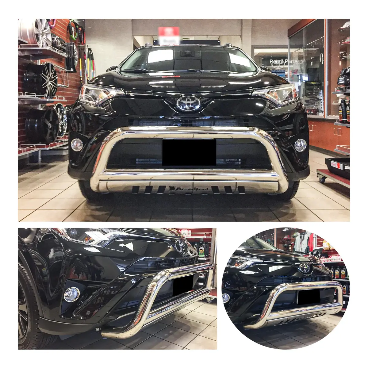 Front Bull Bar With Skid Plate (Dw762w) Bumper Guard Fits Toyota Rav4 2016-2018 1