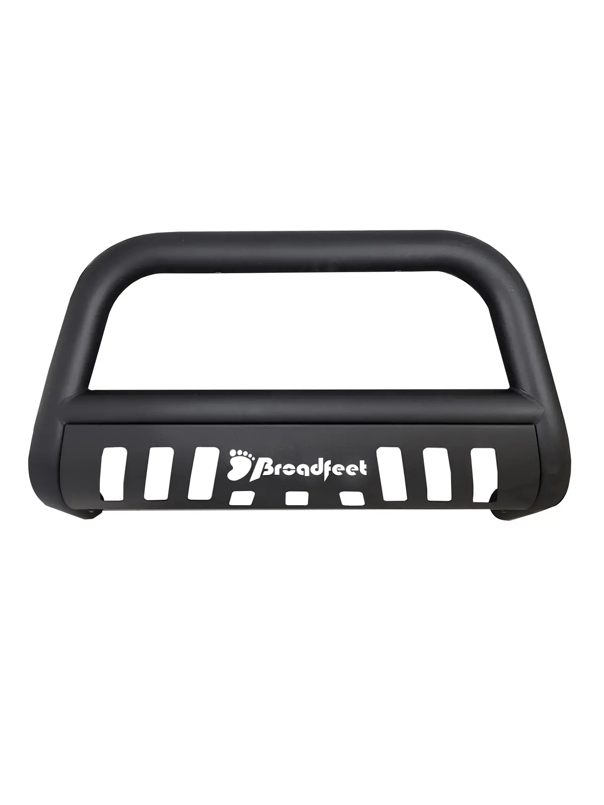 Front: 2.5" Bull Bar With Skid Plate Polished T-304 Stainless Steel 1