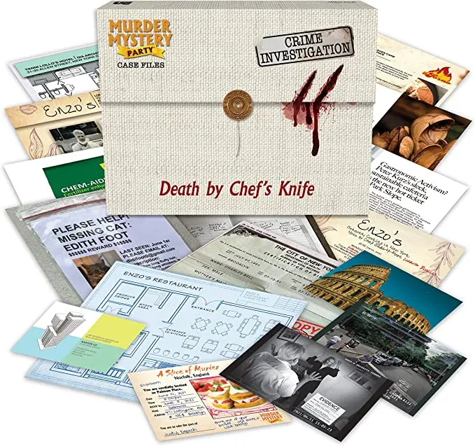 Murder Mystery Party Game - Death By Chef's Knife 1