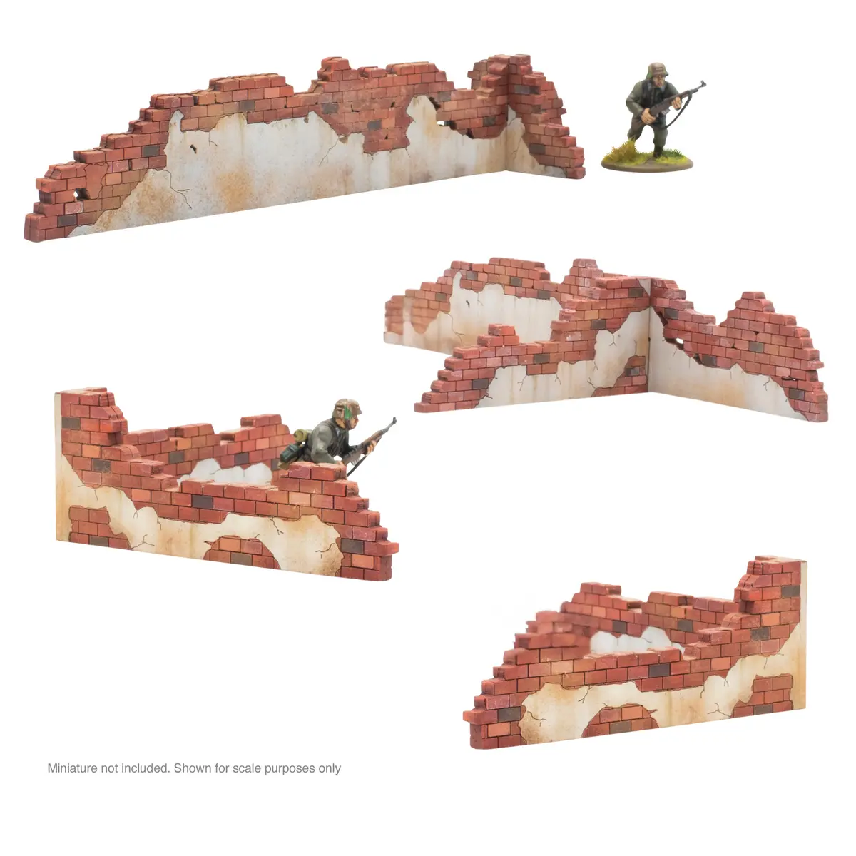 City In Ruins - Destroyed Building Wall Pack 1
