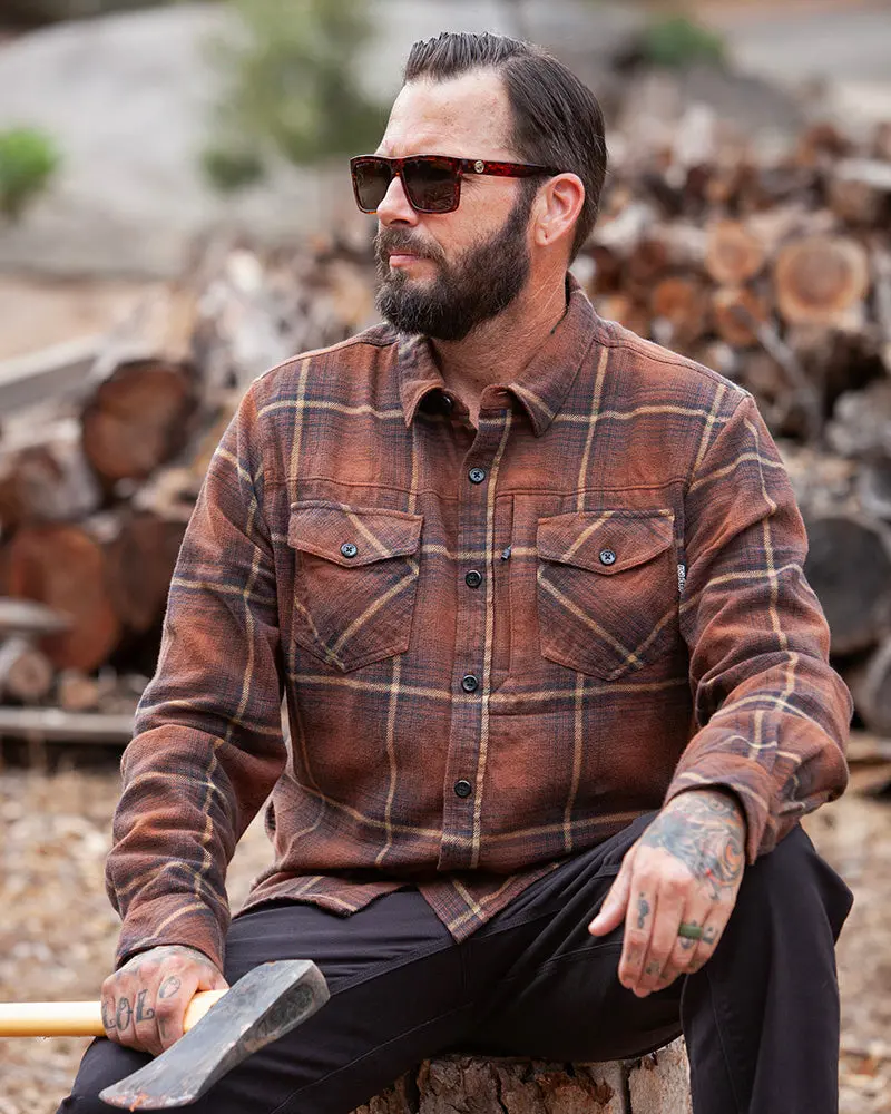 Destroyer Flannel - Burnt Brown 2
