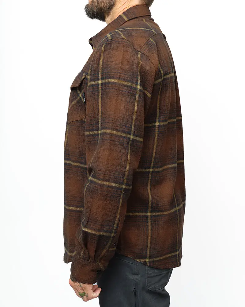 Destroyer Flannel - Burnt Brown 4