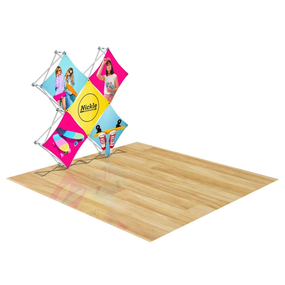 Custom Geometrix Pop-Up Trade Show Booth Display - (5 Panel) 1
