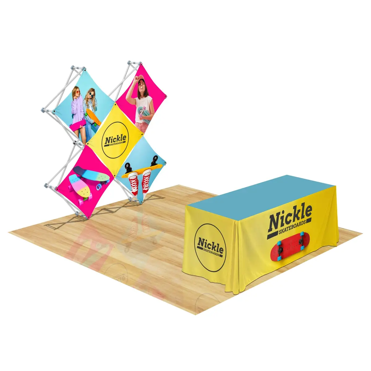 Custom Geometrix Pop-Up Trade Show Booth Display - (5 Panel) 3