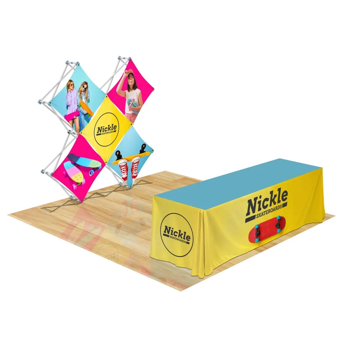 Custom Geometrix Pop-Up Trade Show Booth Display - (5 Panel) 4