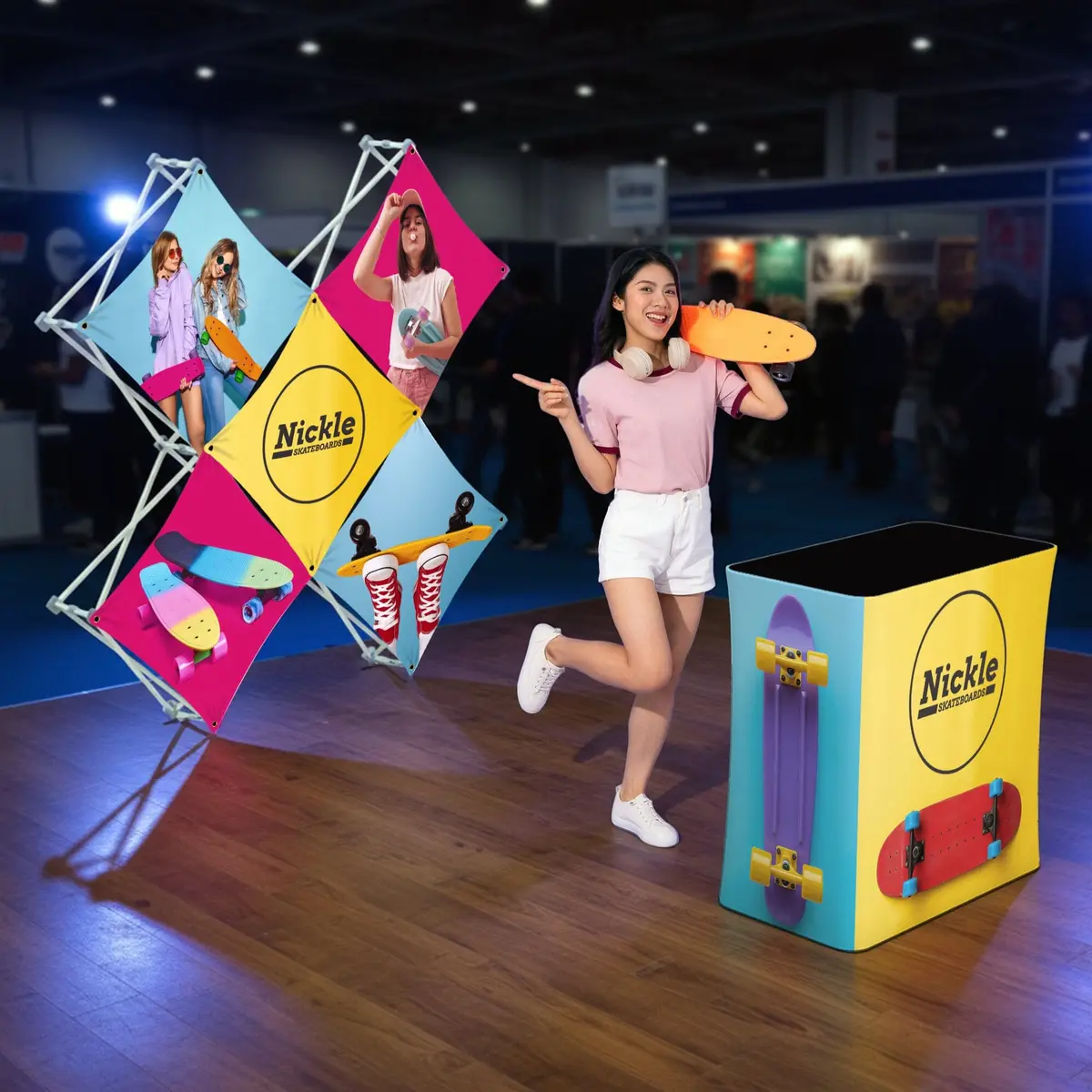 Custom Geometrix Pop-Up Trade Show Booth Display - (5 Panel) 4