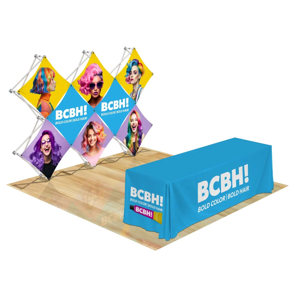 Custom Geometrix Pop-Up Trade Show Booth Display - (8 Panel) 1