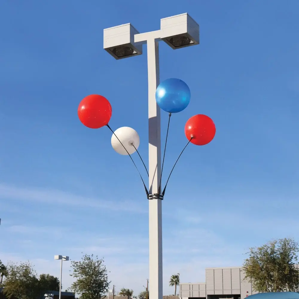 Reusable Vinyl Balloon Light Pole Kit - 4 Balloons 1