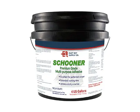 East Bay - 491 Schooner Premium Multi Purpose Adhesive 4 Gallon 1