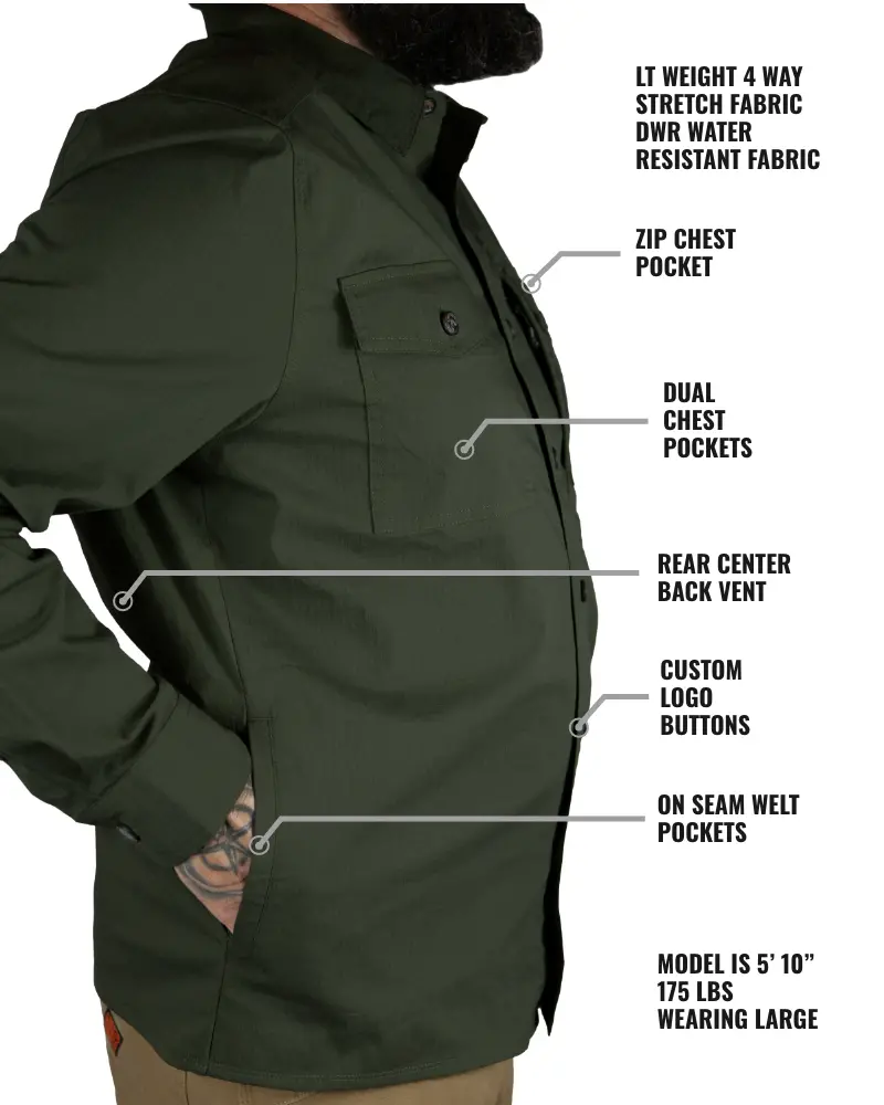 Echo Bravo Ls Shirt - Army 4