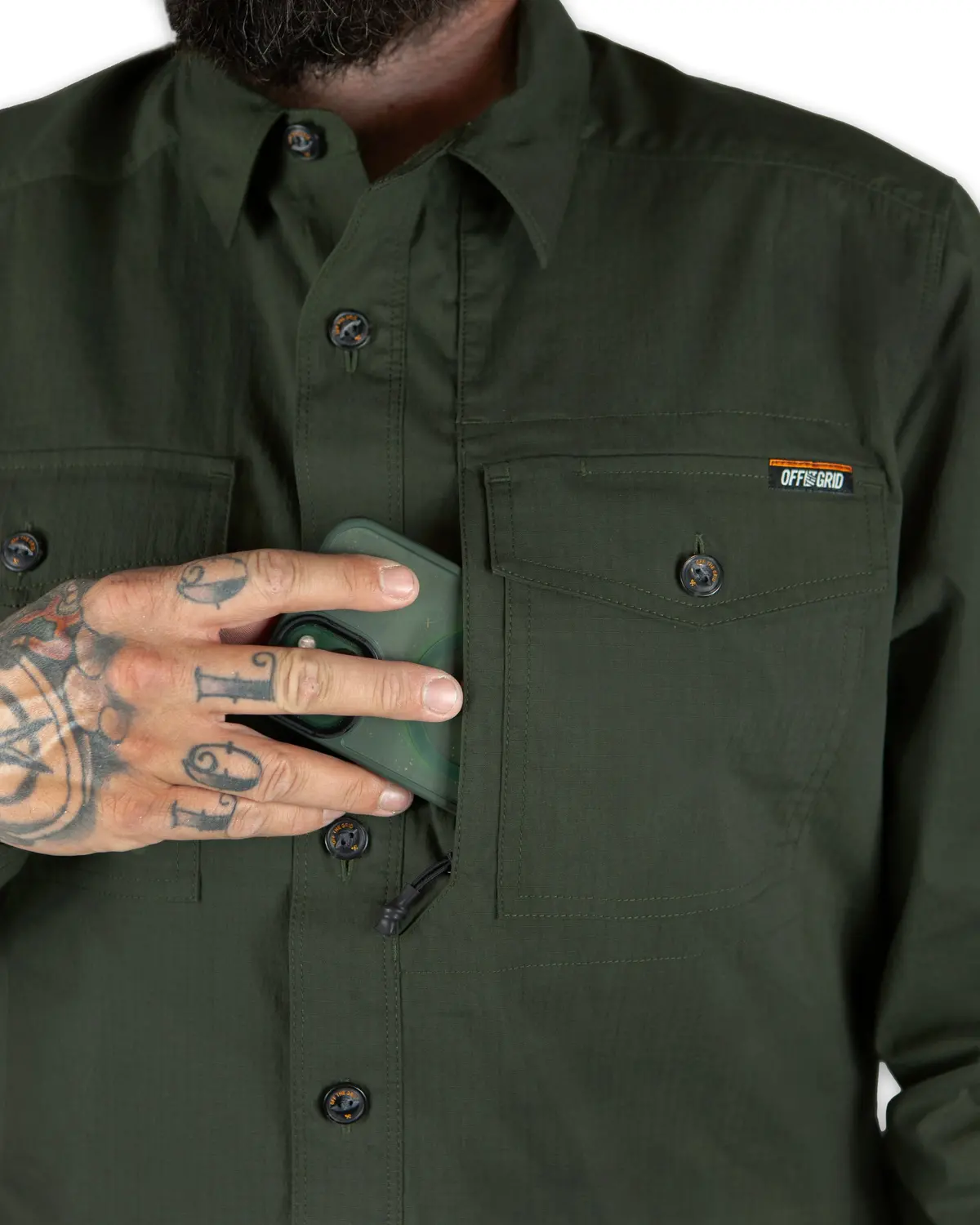 Echo Bravo Ls Shirt - Army 5