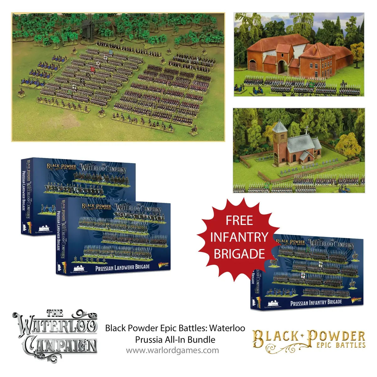 Black Powder Epic Battles: Waterloo Prussia All-In Bundle 1