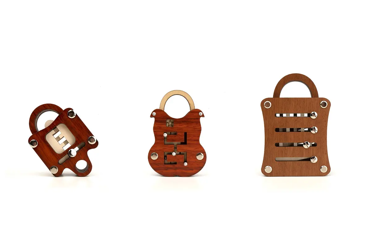 Escape Room Puzzle Lock Set - Difficult Trick Puzzles For Adults 1