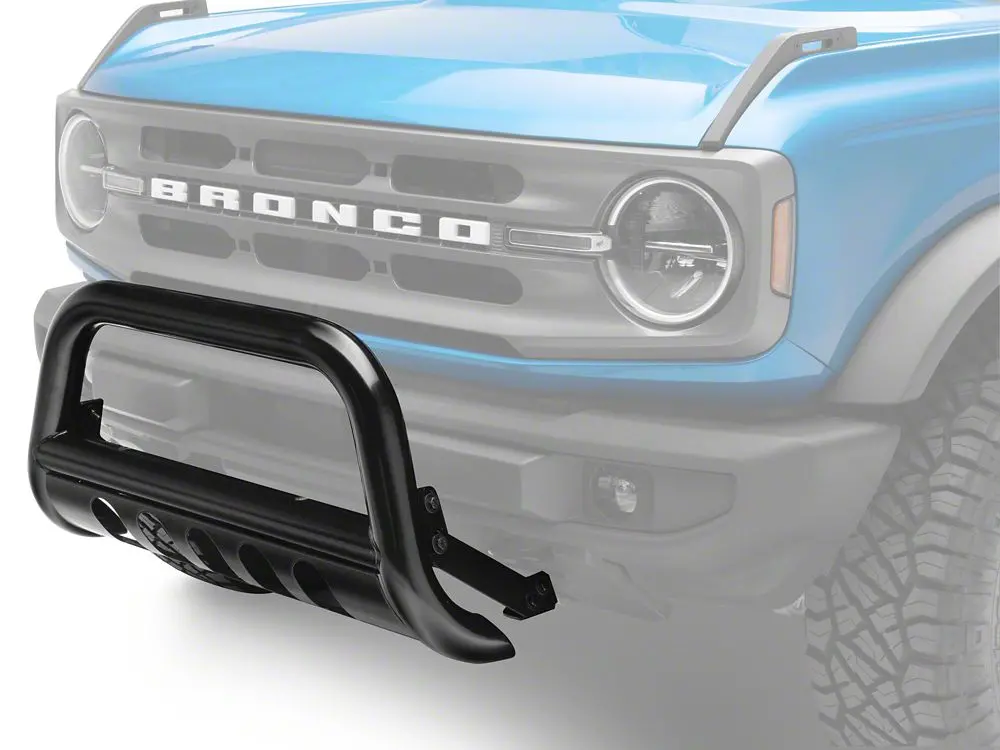 Barricade 3-Inch Bull Bar with Protective Skid Plate – Black Finish, Ford Bronco (2021–2025)