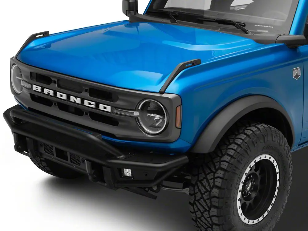 Barricade Heavy-Duty Tubular Front Bumper with Built-in LED Fog Lights – Ford Bronco (2021–2025, Non-Raptor)