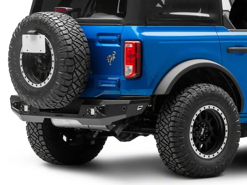 Barricade HD Rear Bumper with LED Fog Lights – 2021–2025 Ford Bronco (Excludes Raptor)