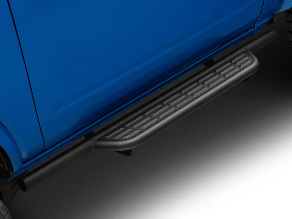 Barricade Heavy-Duty Formed Running Boards – Textured Black, Fits 2021–2025 Bronco 2-Door