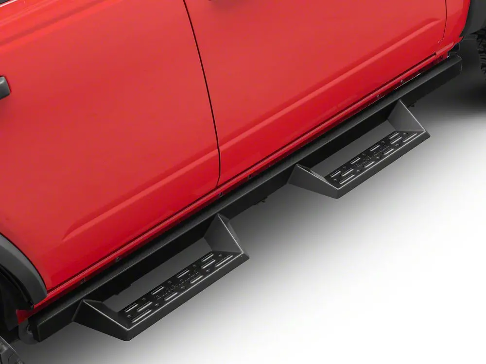 Barricade Canyon Drop Steps – Textured Black, Fits 2021–2025 Bronco 4-Door