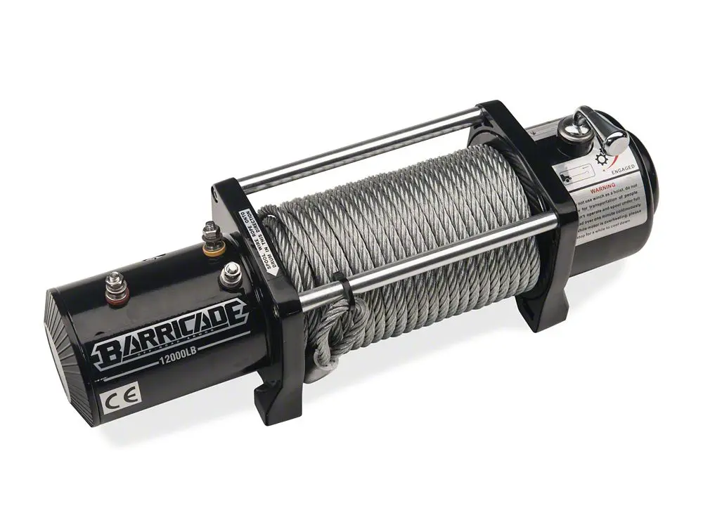 Barricade 12000-Lb Electric Winch – Universal Installation